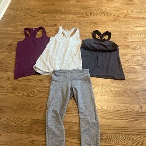 Lululemon tanks and tights